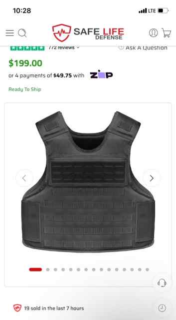 Looking for a Large safe life, defense vest