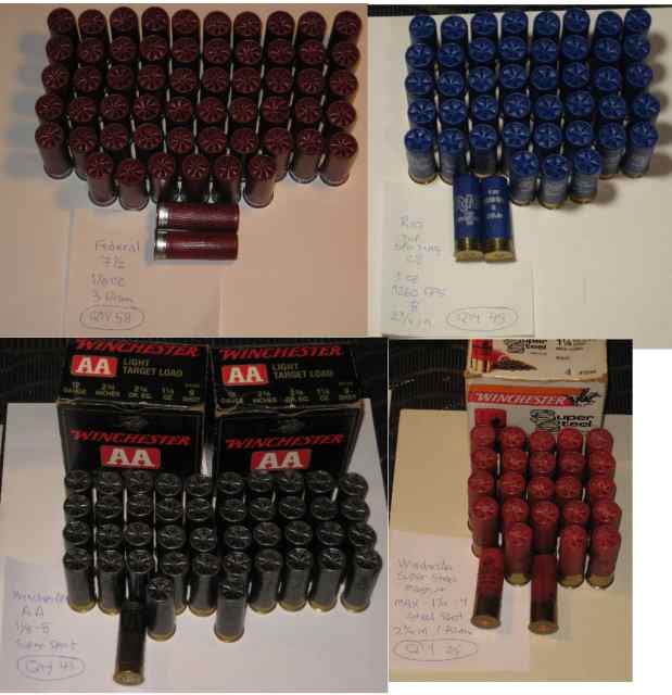 12 ga. Shotgun Ammo - Field &amp; Target Loads 300rds 