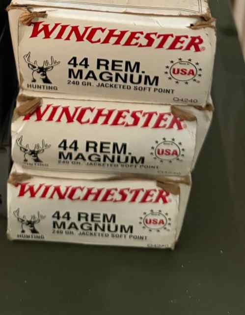 150rnds Winchester .44mag 240gr soft point