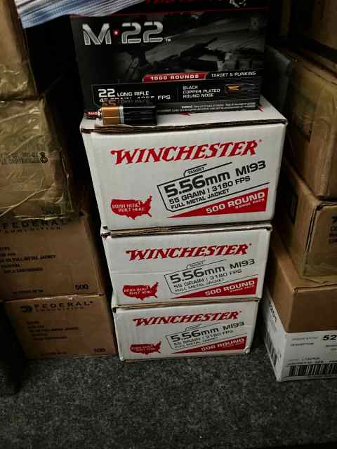 Winchester 5.5 6M-193 / 3-500 round boxes