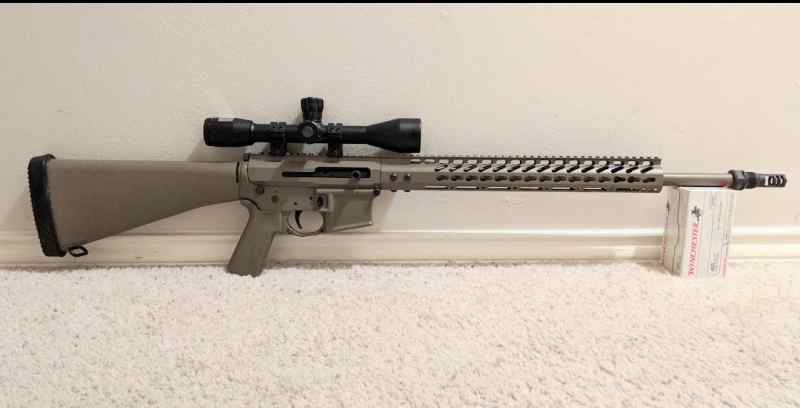 20&quot; 6.5 Grendel side charger with Bushnell scope
