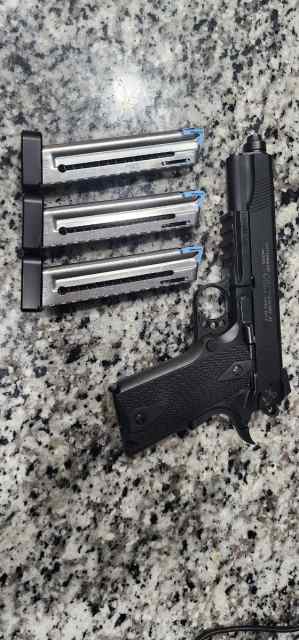 Colt rail gun 22lr with 4 mags