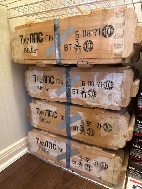 7.62 x 54r 880 round crate spam cans 7.62x54r