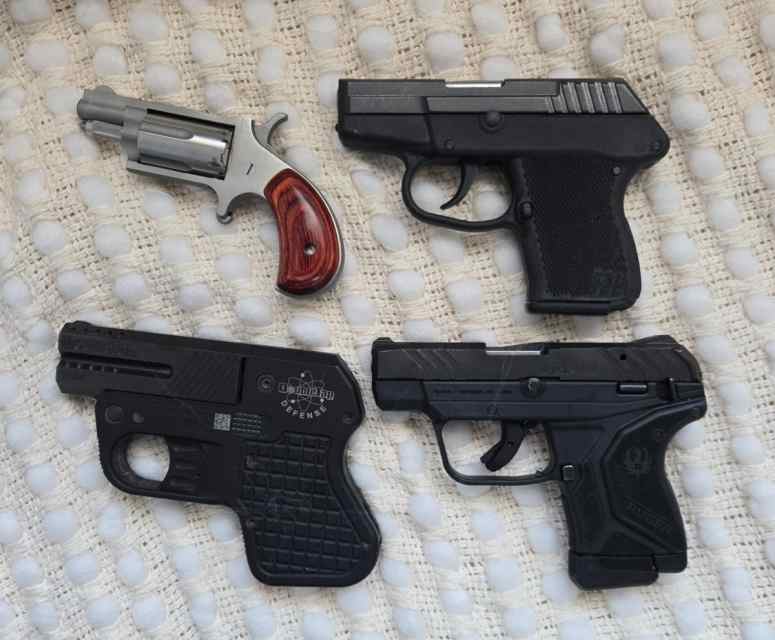   Ruger pcp 22, Doubletap 9mm, NAA 22mag Keltec 32