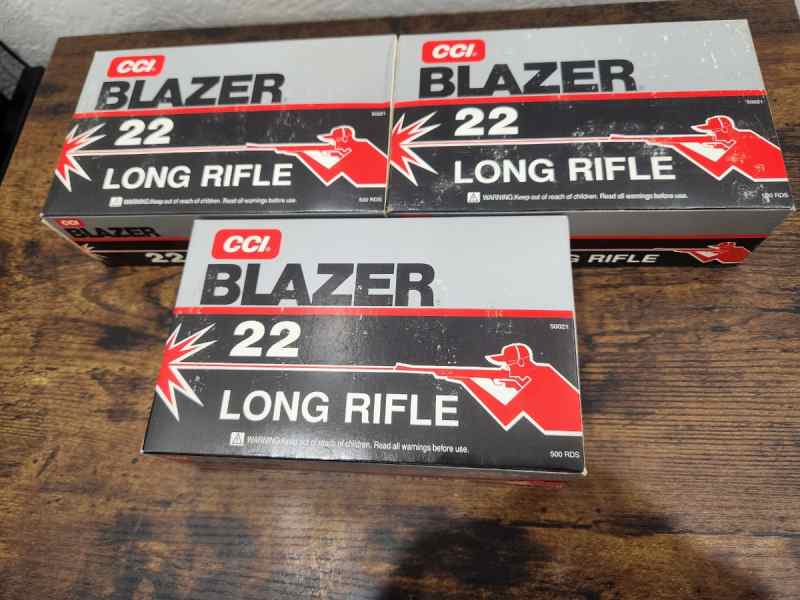 Vintage CCI Blazer 22lr 3 brick 30 boxes 1500rds* 