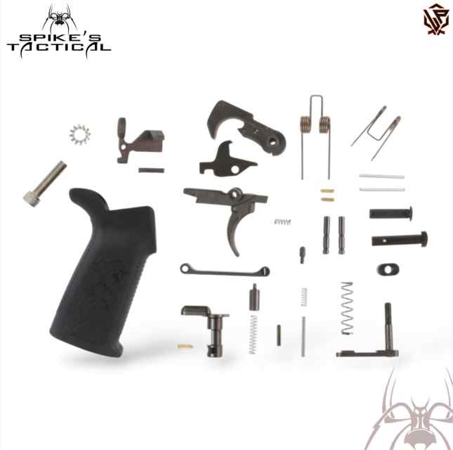 ($75) Spike's Tactical AR-15 Lower Parts Kit - Single Stage Trigger 