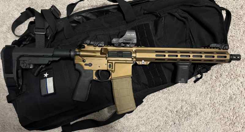 12.5” barrel AR Pistol 