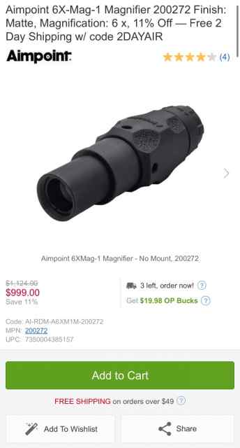 Aimpoint 6x Magnifier