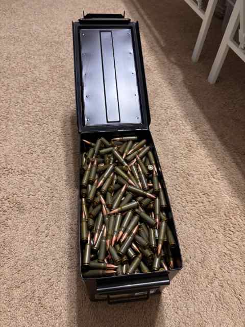 Wolf 1000 Rounds 762.39 Ammo with Can