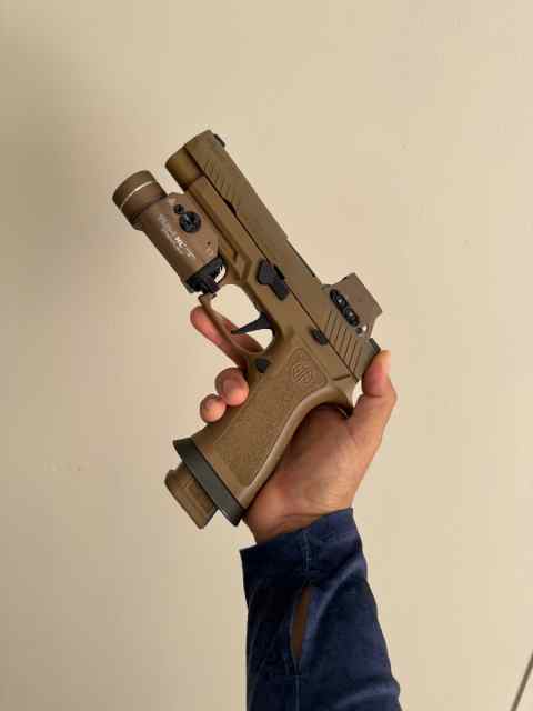 Sig sauer m17x with red dot 