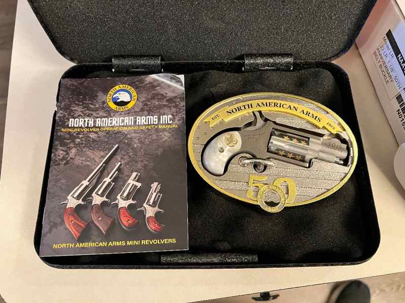 NAA Mini Revolver 50th Anniversary Buckle