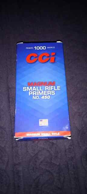 Small rifle primers 1500 total brick and half 