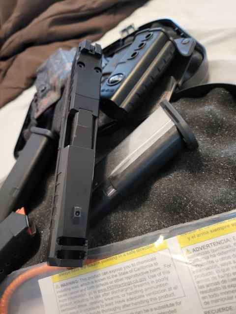 Glock 43x comped ported slide