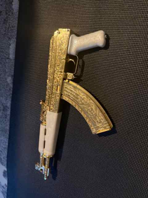 Gold plated and engraved Draco 