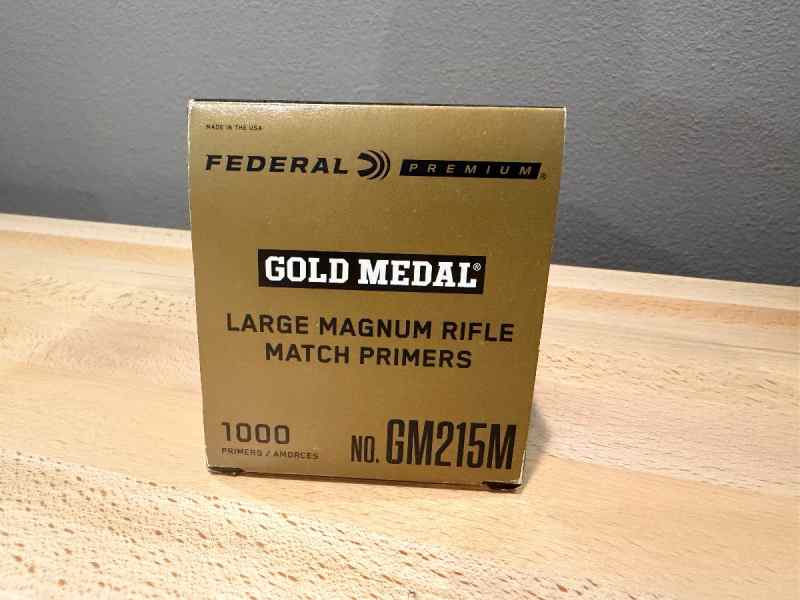 Federal Gold Medal large magnum primers GM215M