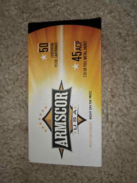 900 rnds 45 ACP Armscor