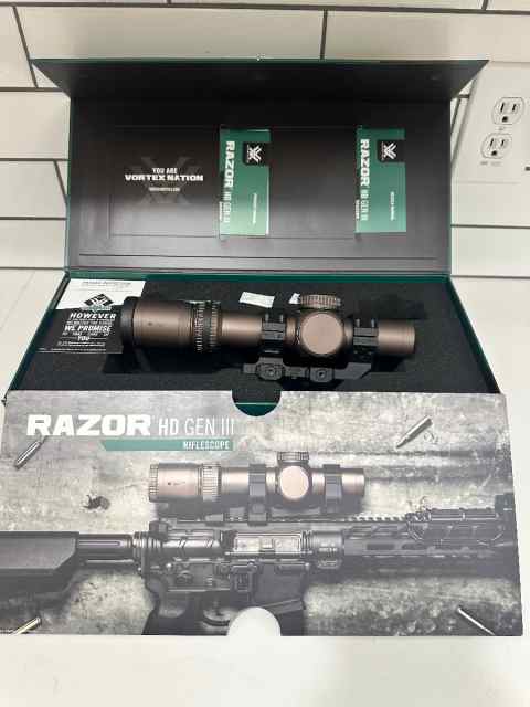 Vortex Razor HD Gen lll 1-10x24 FFP 34mm tube