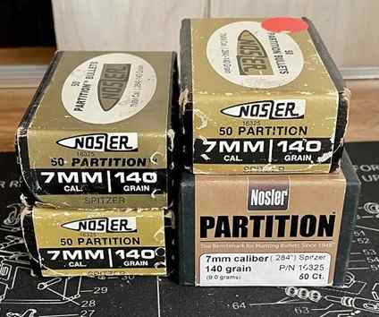 7mm 140gr Nosler solid bases for sale