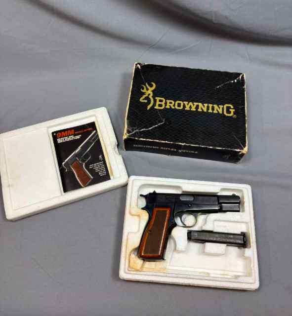 Browning Hi Power 9mm Polished Blued Belgium