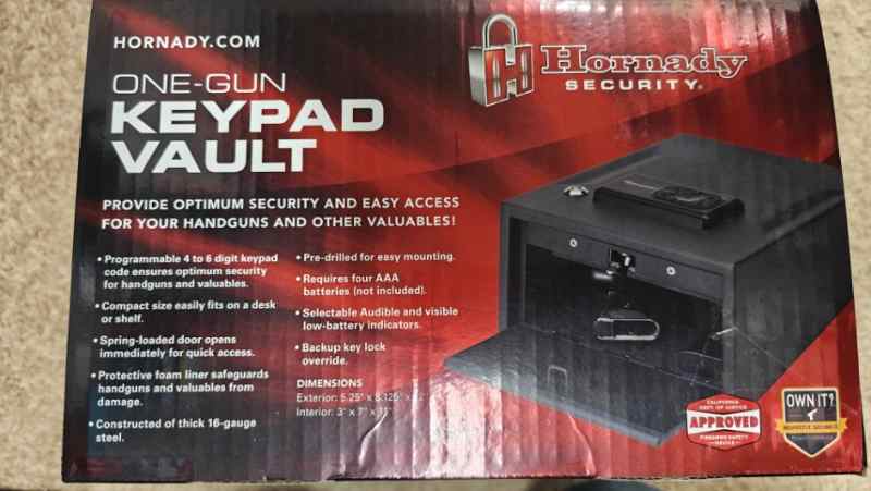 Hornady One-Gun Keypad Vault
