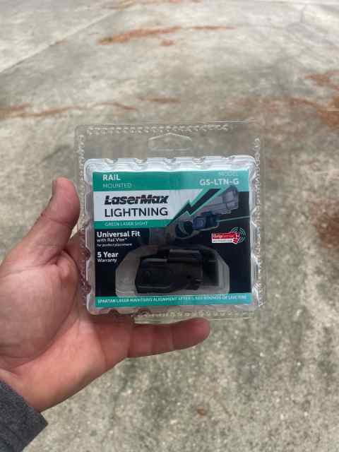 New LaserMax Lightning Green aiming laser