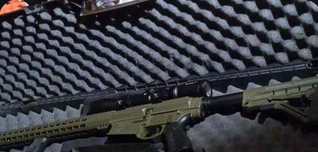 Ar10 vision defense with a crossfire scope