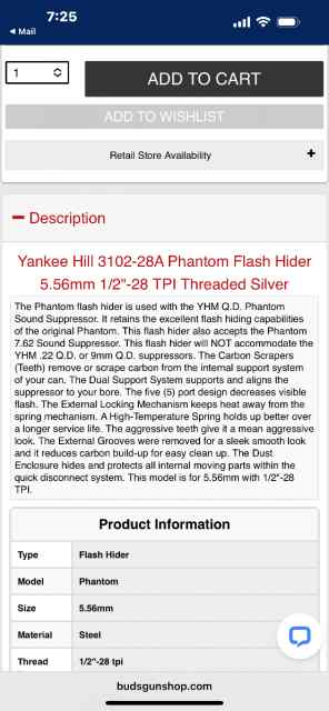 YHM Phantom QD Flash Hider
