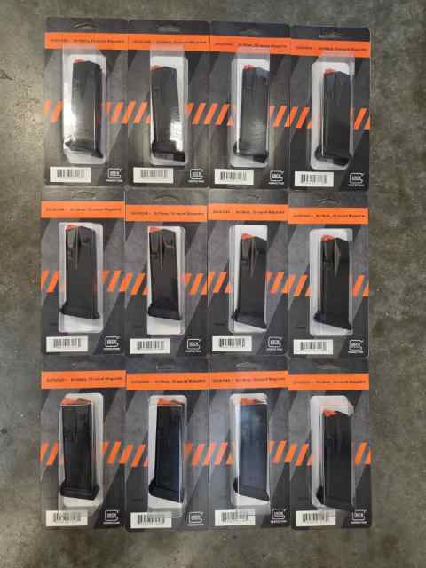 Glock Factory 43X/48 OEM 15 Round magazines Black