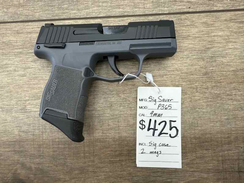 *USED* SIG SAUER P365 GREY FRAME