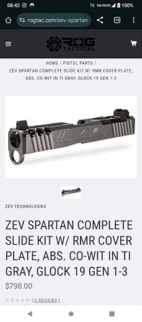 ZEV Spartan slide