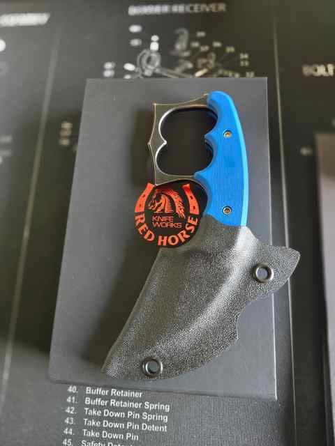 Red Horse Knife Works - Malice Exclusive Blue