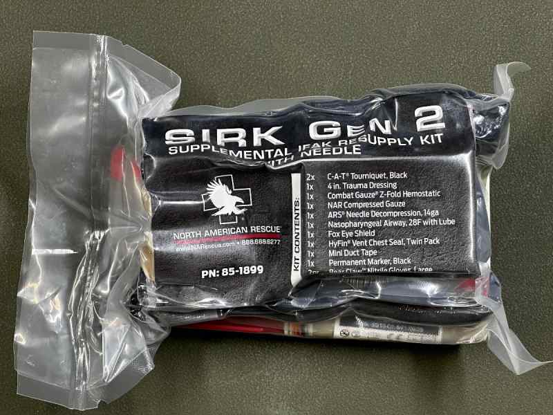 MILITARY TACTICAL NAR SIRK GEN 2 IFAK RESUPPLY KIT