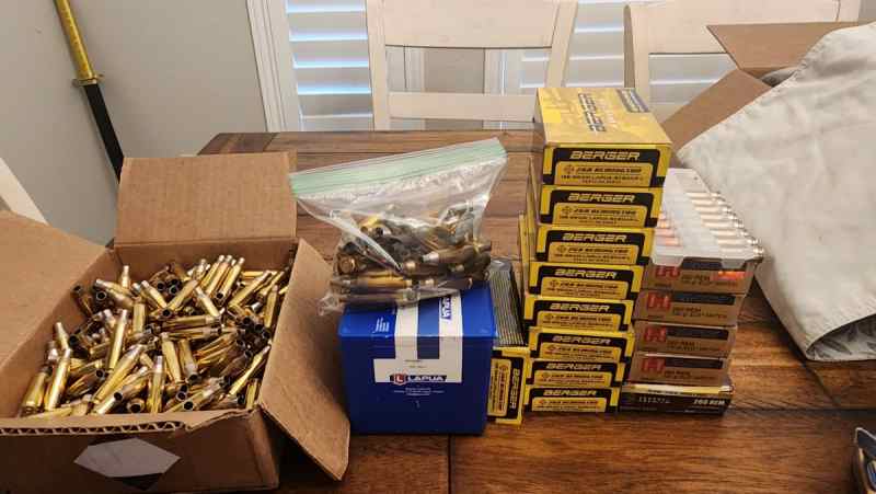 Remington .260 ammo Berger/hornady plus brass