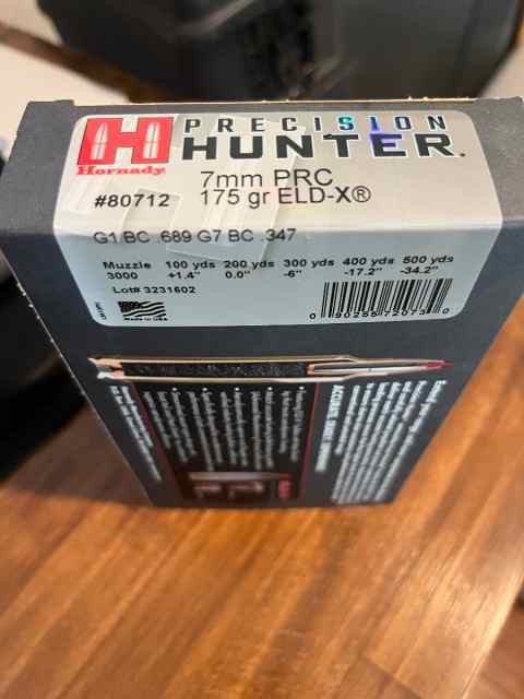 7mm PRC for 9mm Ammo (hollow point/ range) WTT/WTS