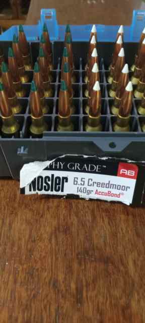 6.5 Creedmoor Ammo, Nosler Trophy Match, Sierra Ga