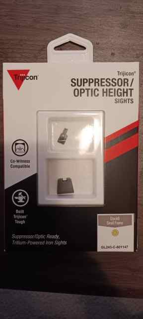 Trijicon Supressor Sights Glock 43X