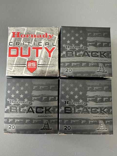 Hornady 9mm Black and Critical Defense 