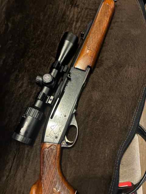 Remington 742 woodmaster engraved Browning 22