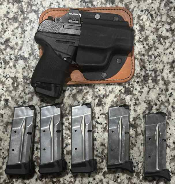 Ruger MAX-9, Holosun 407k, 6 mags, holster