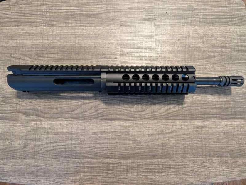 9mm AR9 upper PSA 10.5in barrel quad rail