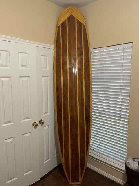9Ft Wooden Surfboard