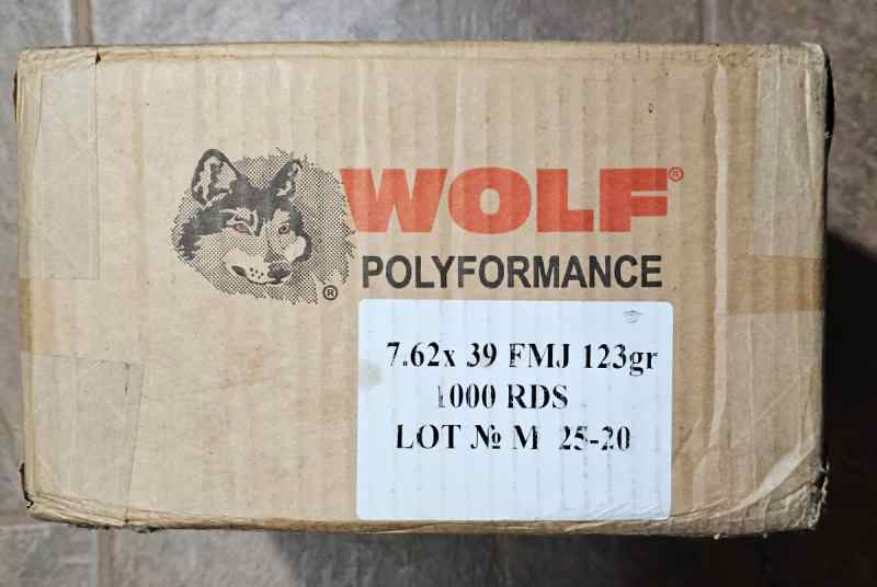 Wolf 7.62x39mm Soviet - 1000 rd. Case $500 