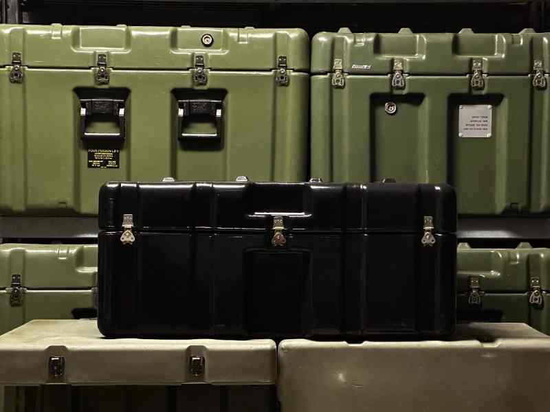 MILITARY PELICAN HARDIGG STORAGE CASE BLK