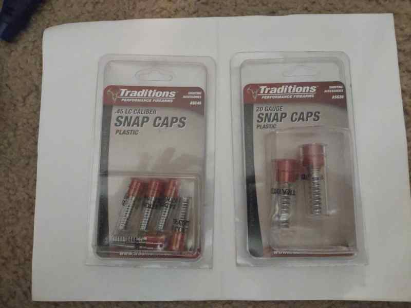 Snap caps .45lc and 20 ga