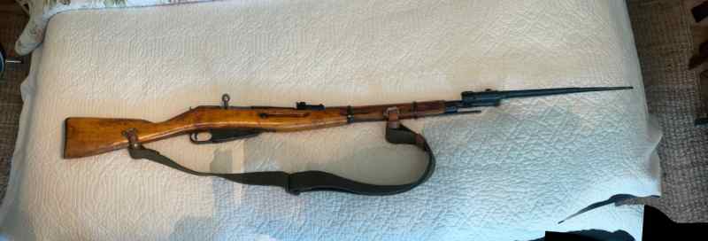 Mosin Nagant M44 Carbine w/ attached bayonet