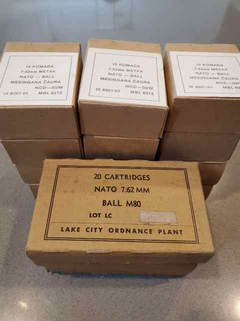 240 rounds 7.62x51 NATO Surplus Ammo