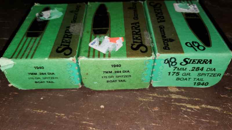 Sierra 7mm (284) 175 gr reloading bullets