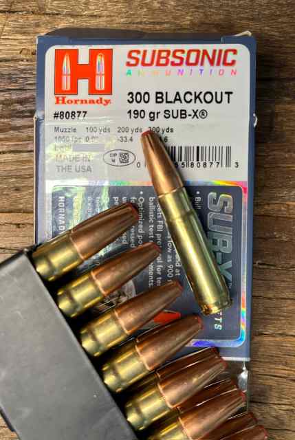 Hornady Subsonic 300 Blackout