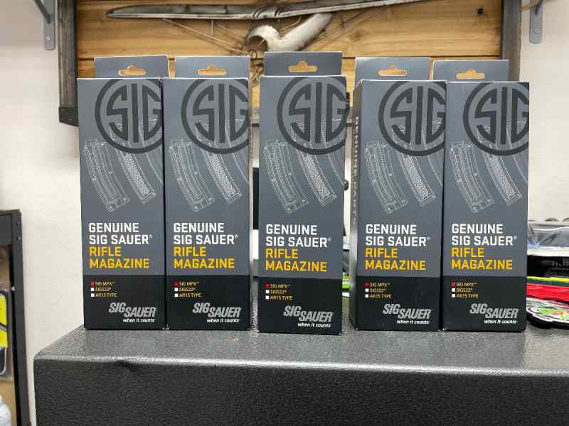 5 new SIG Mpx translucent mags
