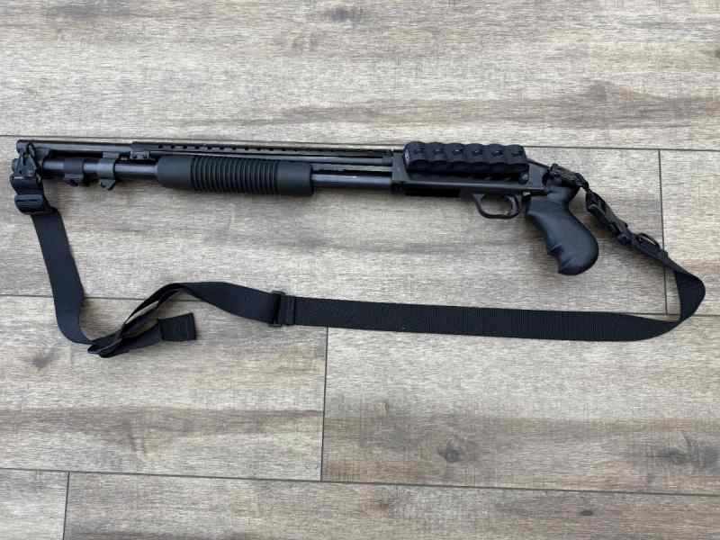 *USED* UPGRADED MOSSBERG 590 12 GAUGE 